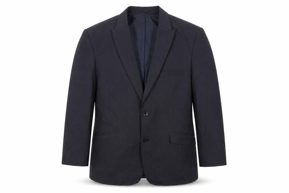 BY LUCA Mens Blue Striped  Jacket Blazer Size 42