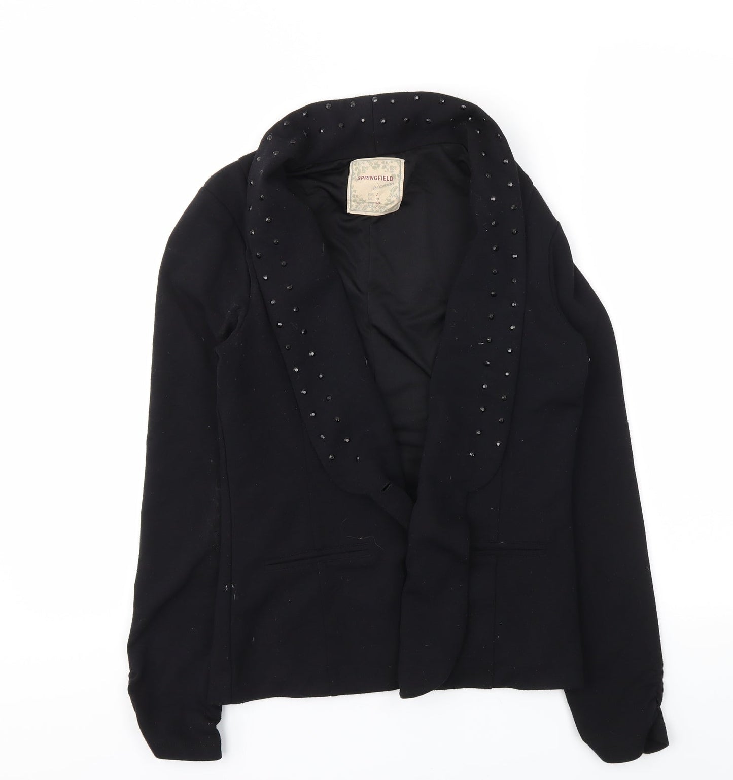 Springfield Womens Black   Jacket Blazer Size 12