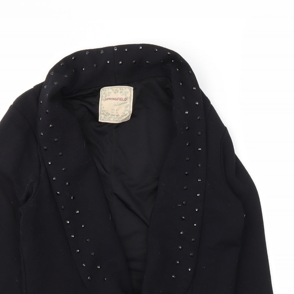 Springfield Womens Black   Jacket Blazer Size 12