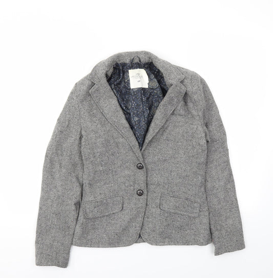 H&M Womens Grey   Jacket Blazer Size 6