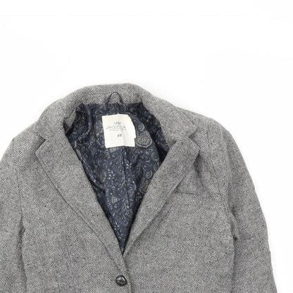 H&M Womens Grey   Jacket Blazer Size 6