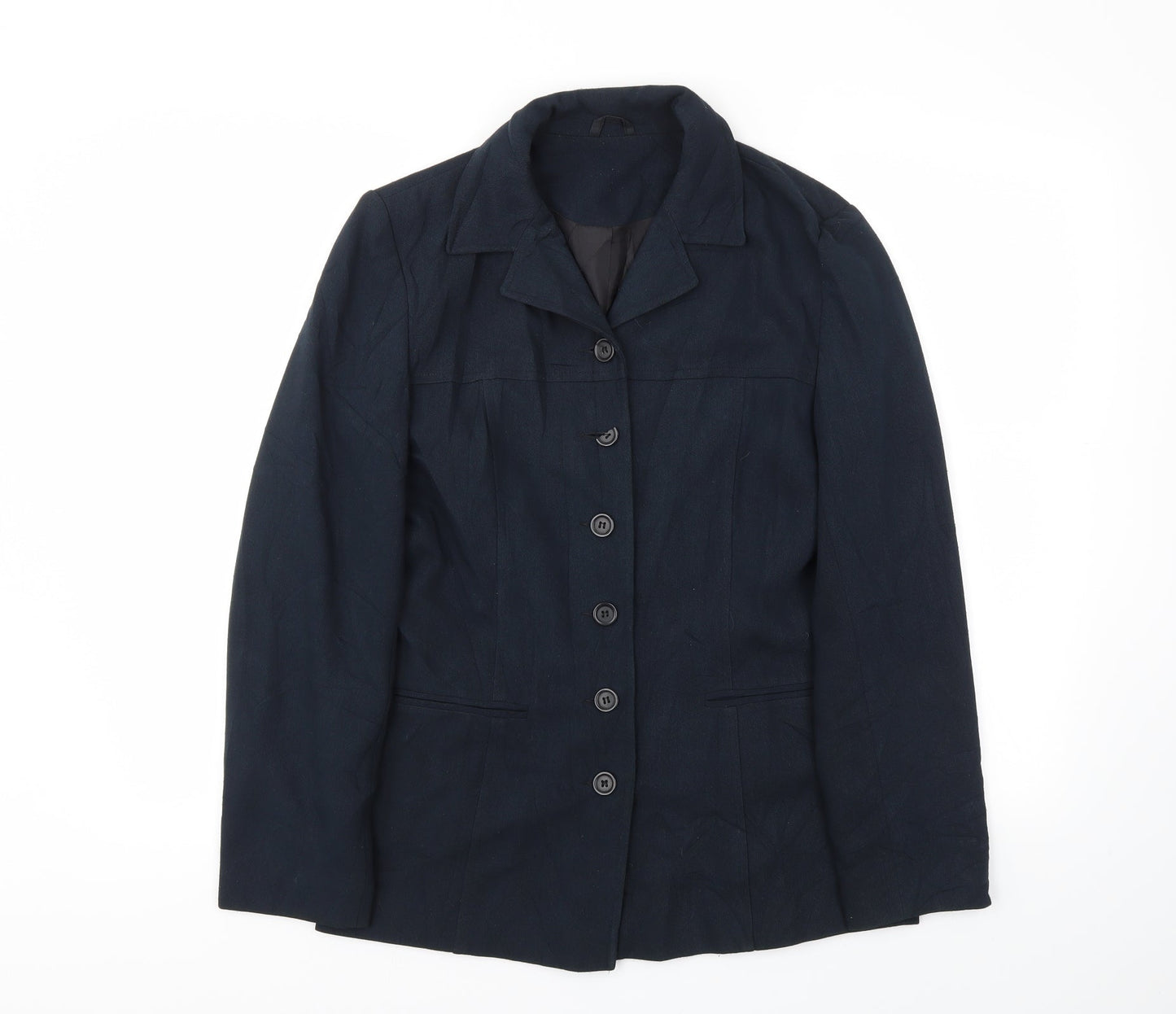 BAY Womens Blue   Jacket Blazer Size 10  - broken button