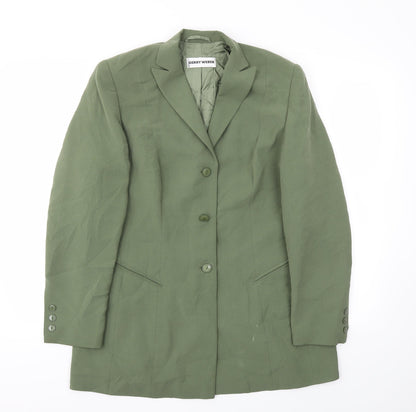 Preloved Gerry Weber Womens Green   Jacket Blazer Size 14 - Front