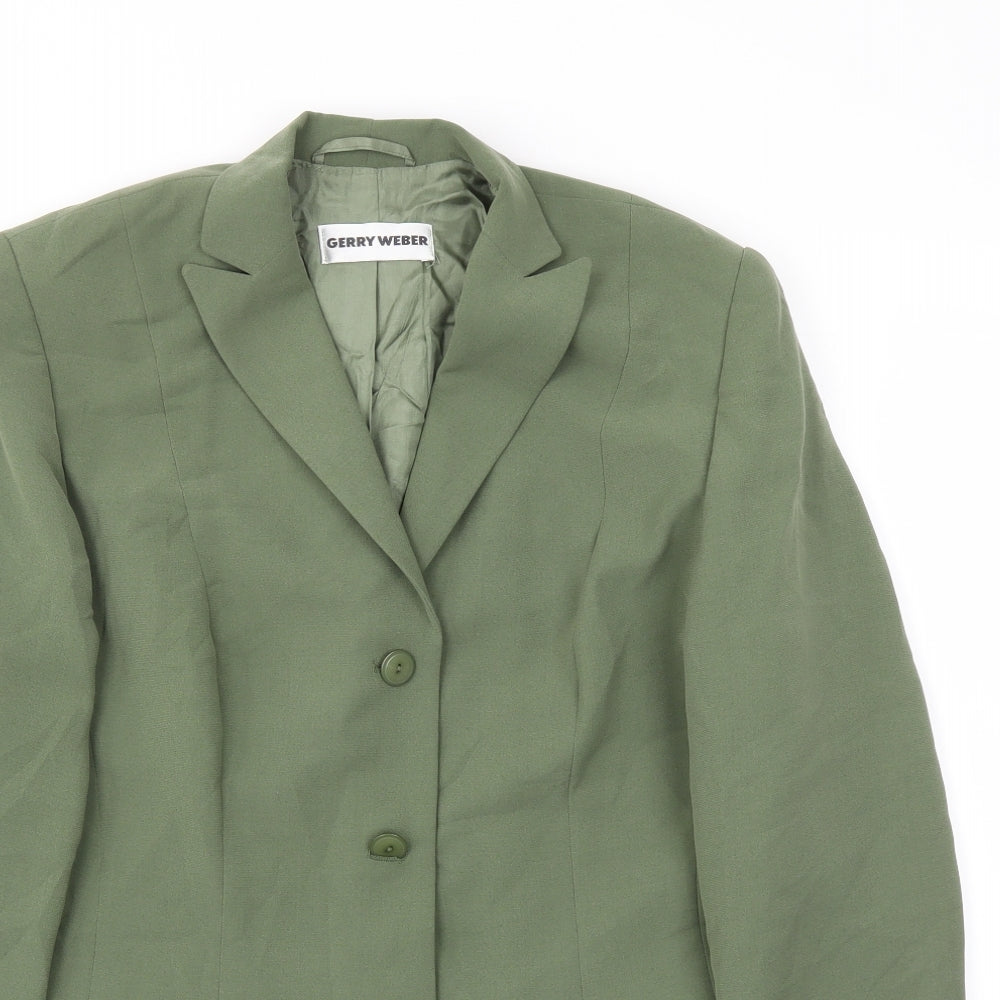 Gerry Weber Womens Green   Jacket Blazer Size 14