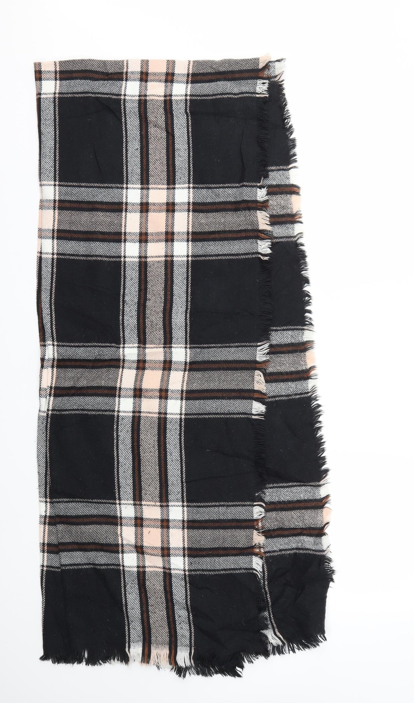 Preworn Womens Black Check   Scarf