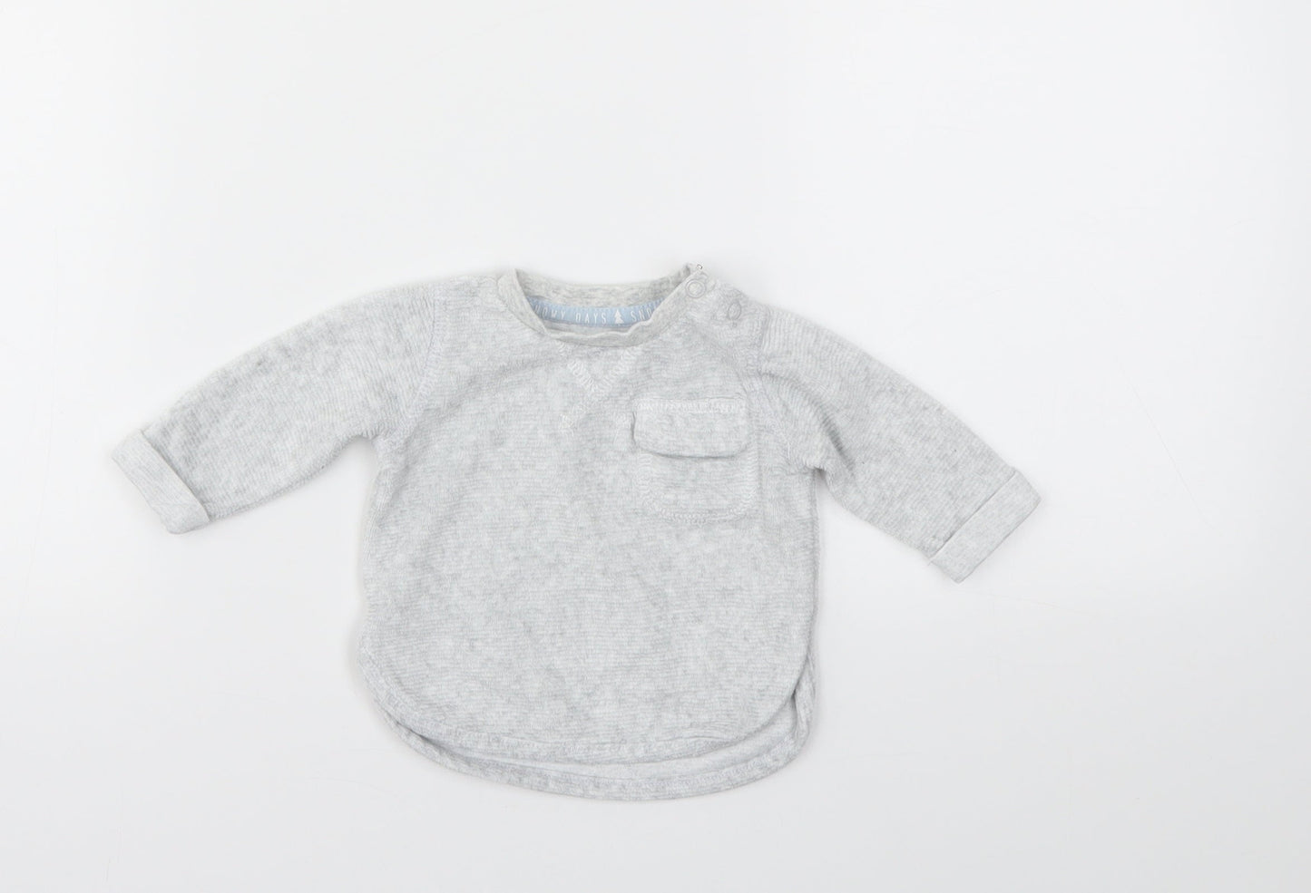 F&F Baby Grey   Basic T-Shirt Size 0-3 Months