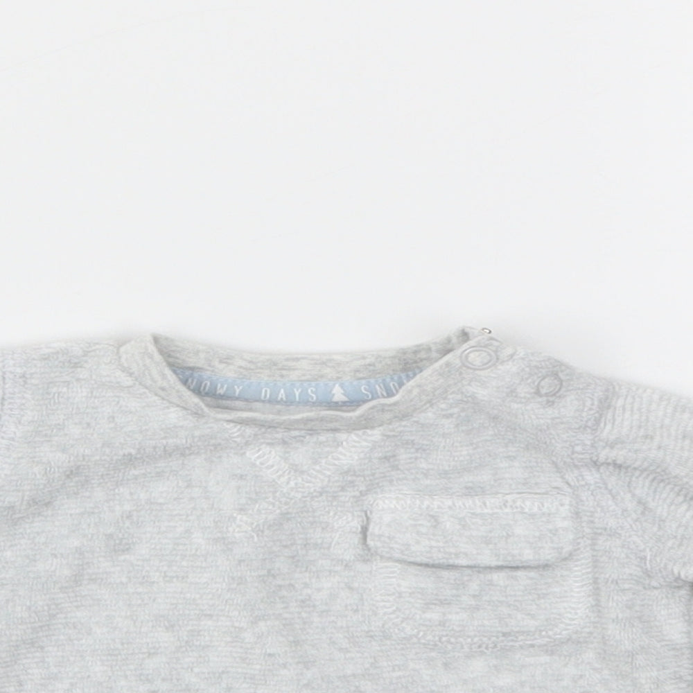 F&F Baby Grey   Basic T-Shirt Size 0-3 Months