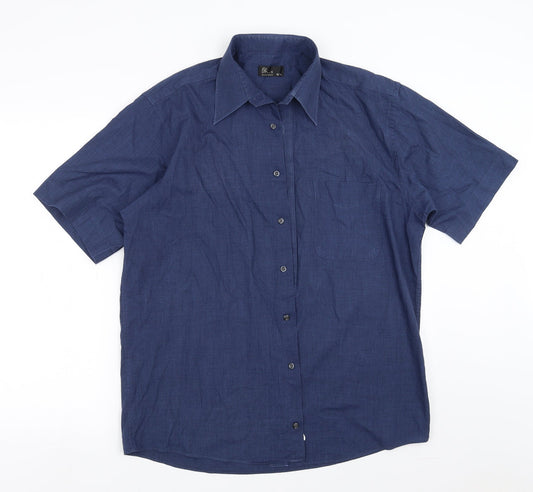 BHS Mens Blue    Button-Up Size 15.5