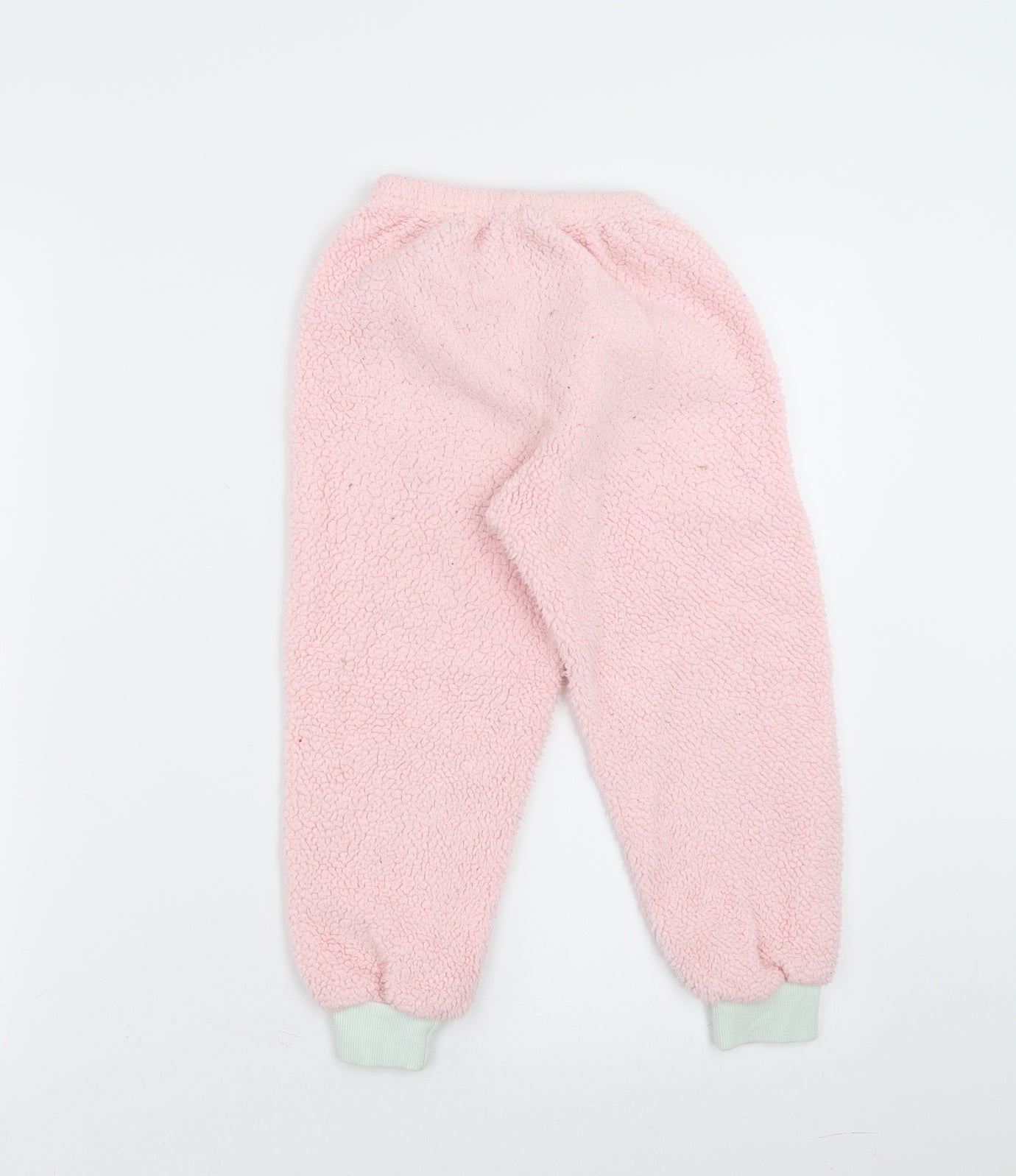 Matalan Girls Pink Solid Fleece  Pyjama Pants Size 5 Years