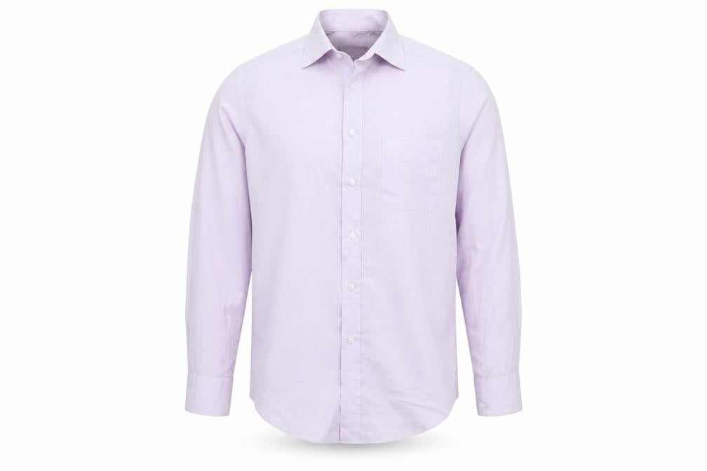 Marks & Spencer Mens Purple    Button-Up Size 15  - easy care