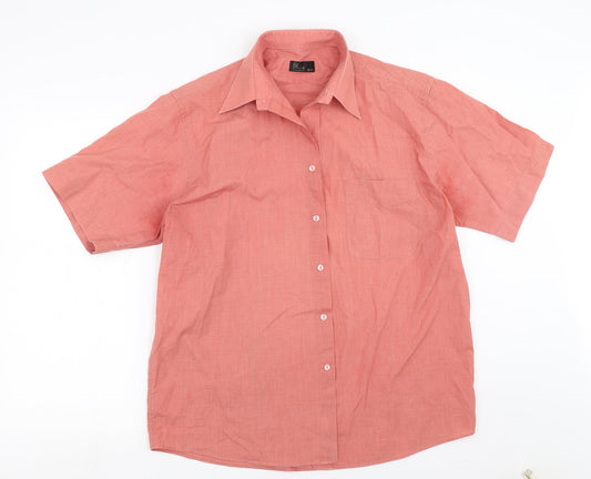 BHS Mens Pink    Button-Up Size 15.5