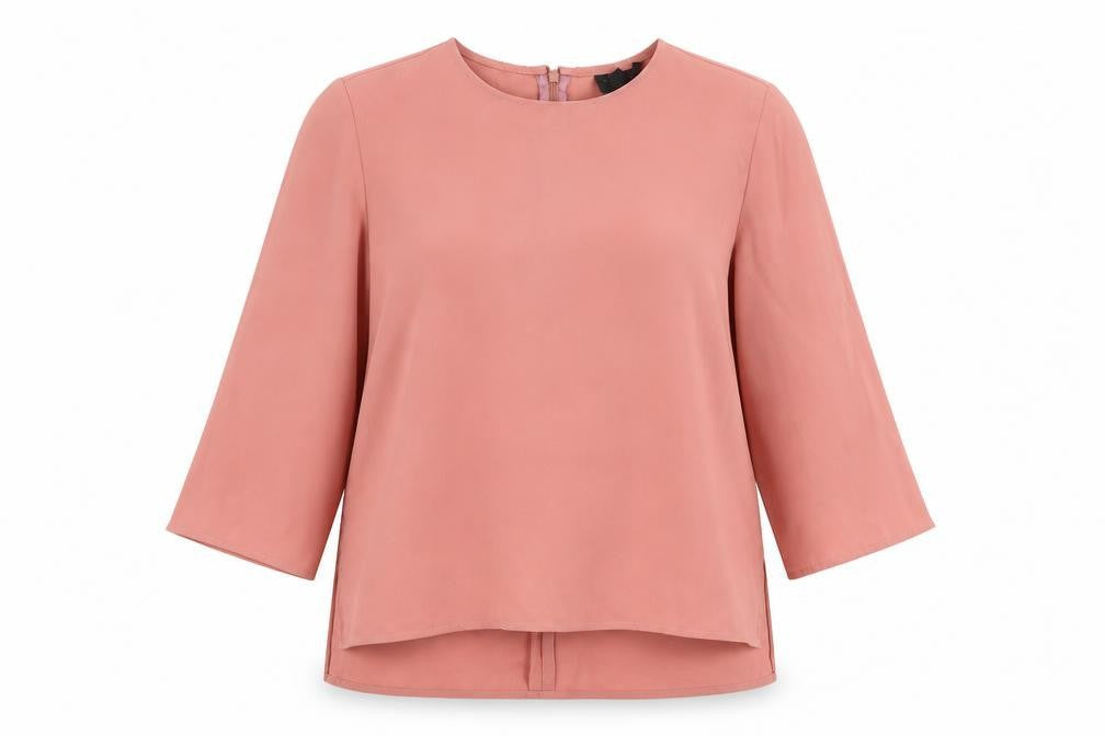 Topshop Womens Pink   Basic Blouse Size 8