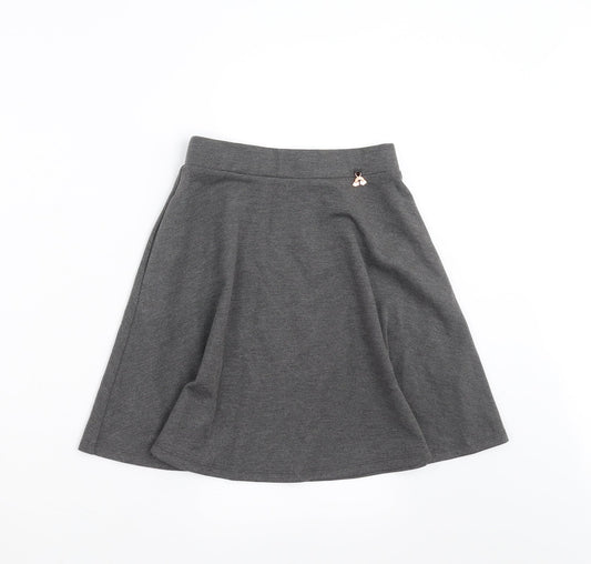 Nutmeg Girls Grey   Skater Skirt Size 9-10 Years