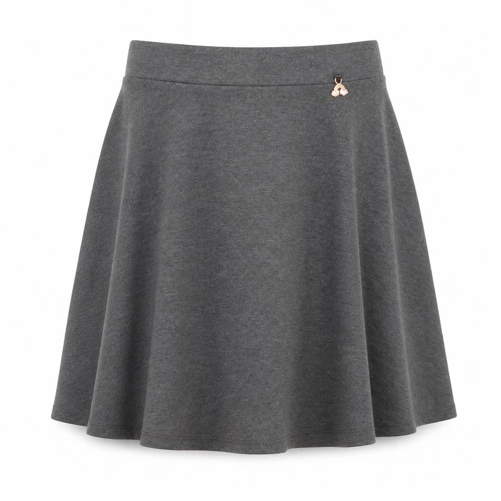 Nutmeg Girls Grey   Skater Skirt Size 9-10 Years