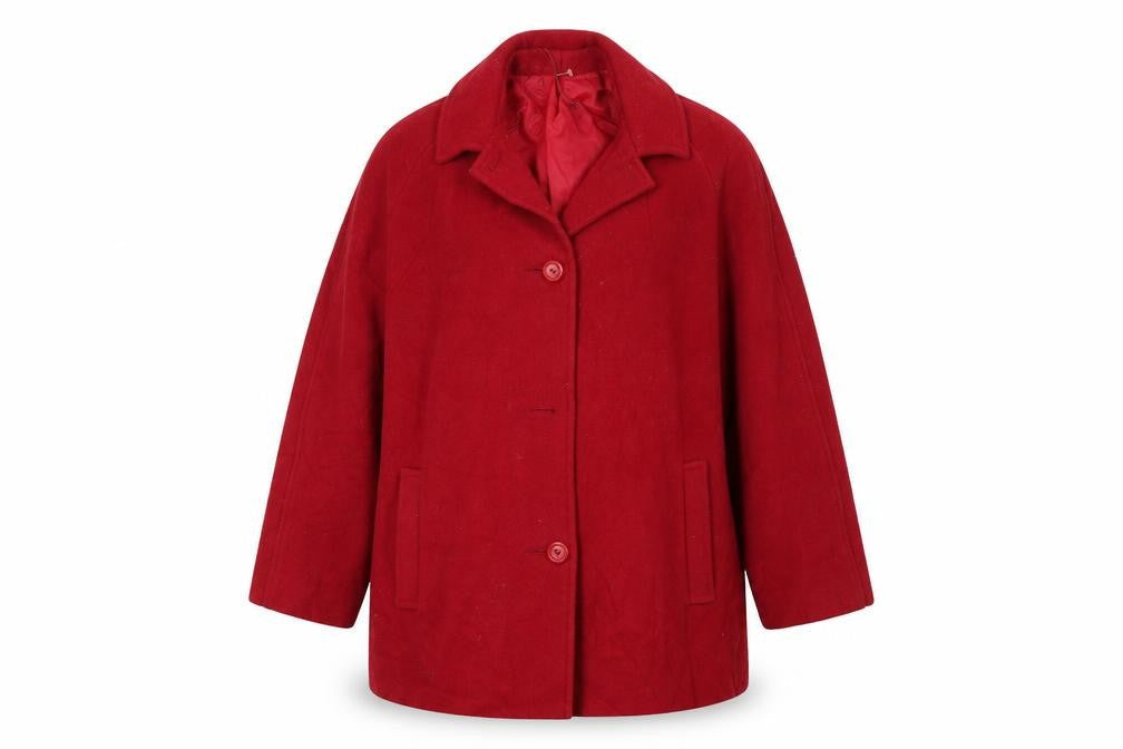 Zarina Womens Red   Overcoat Coat Size 14
