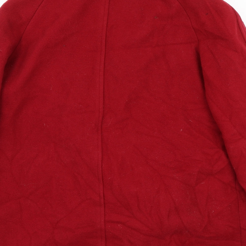 Zarina Womens Red   Overcoat Coat Size 14