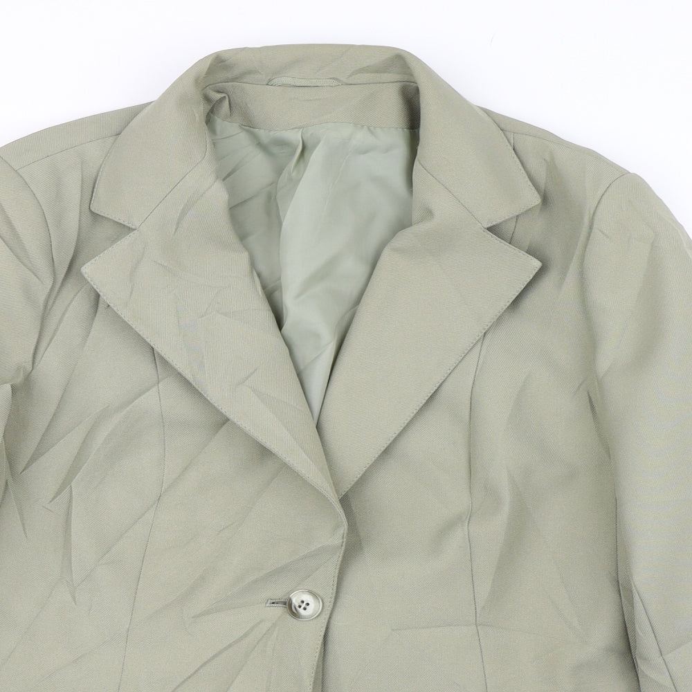 StMichael Womens Green   Jacket Suit Jacket Size 16