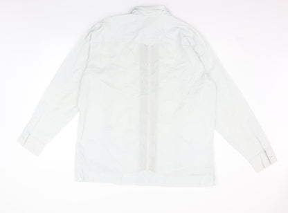 lupland Mens Grey    Button-Up Size L  - 44in washable