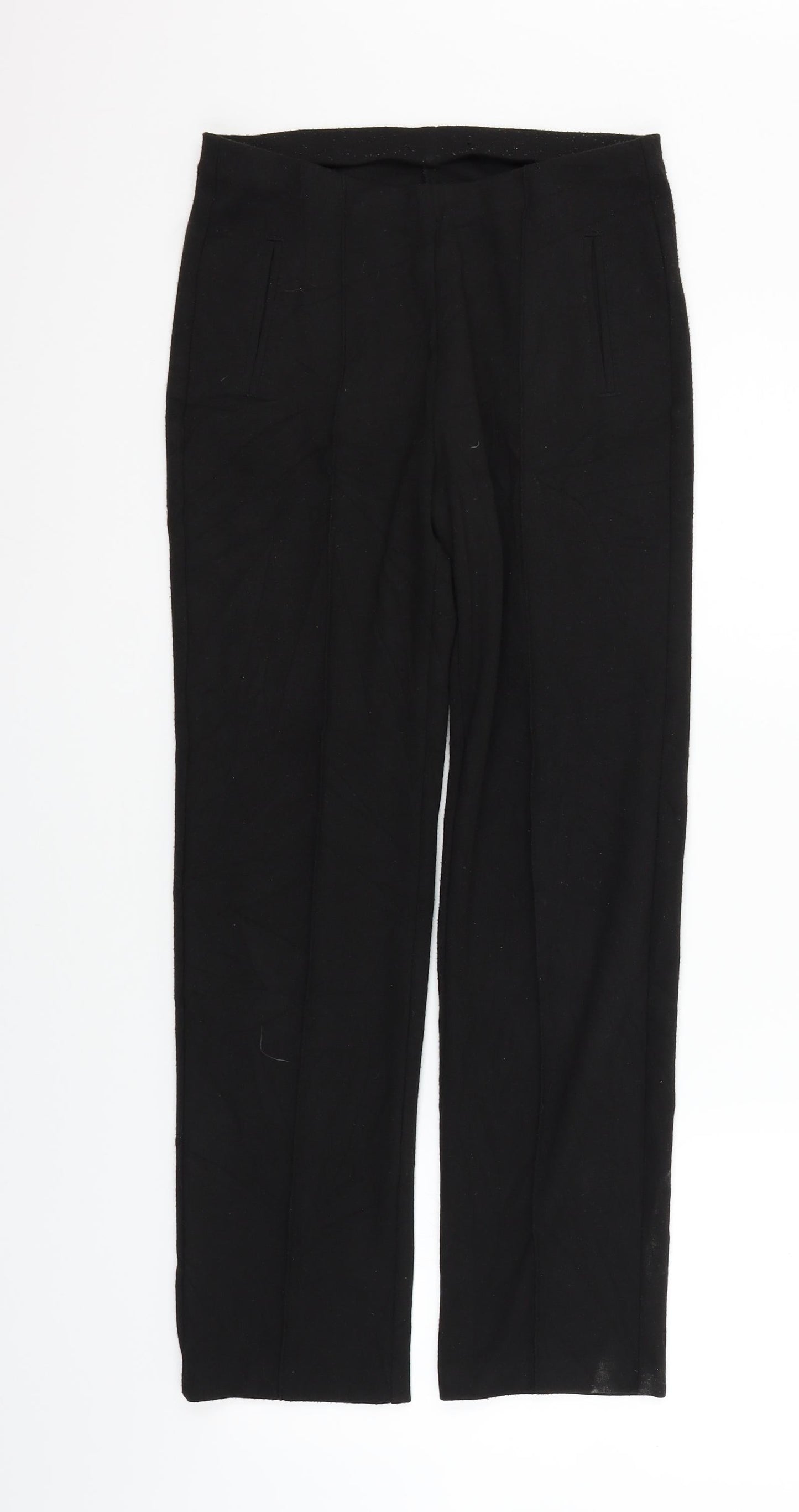 Marks and Spencer Womens Black   Trousers  Size 8 L26 in