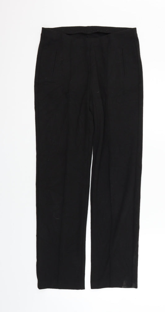 Marks and Spencer Womens Black   Trousers  Size 8 L26 in