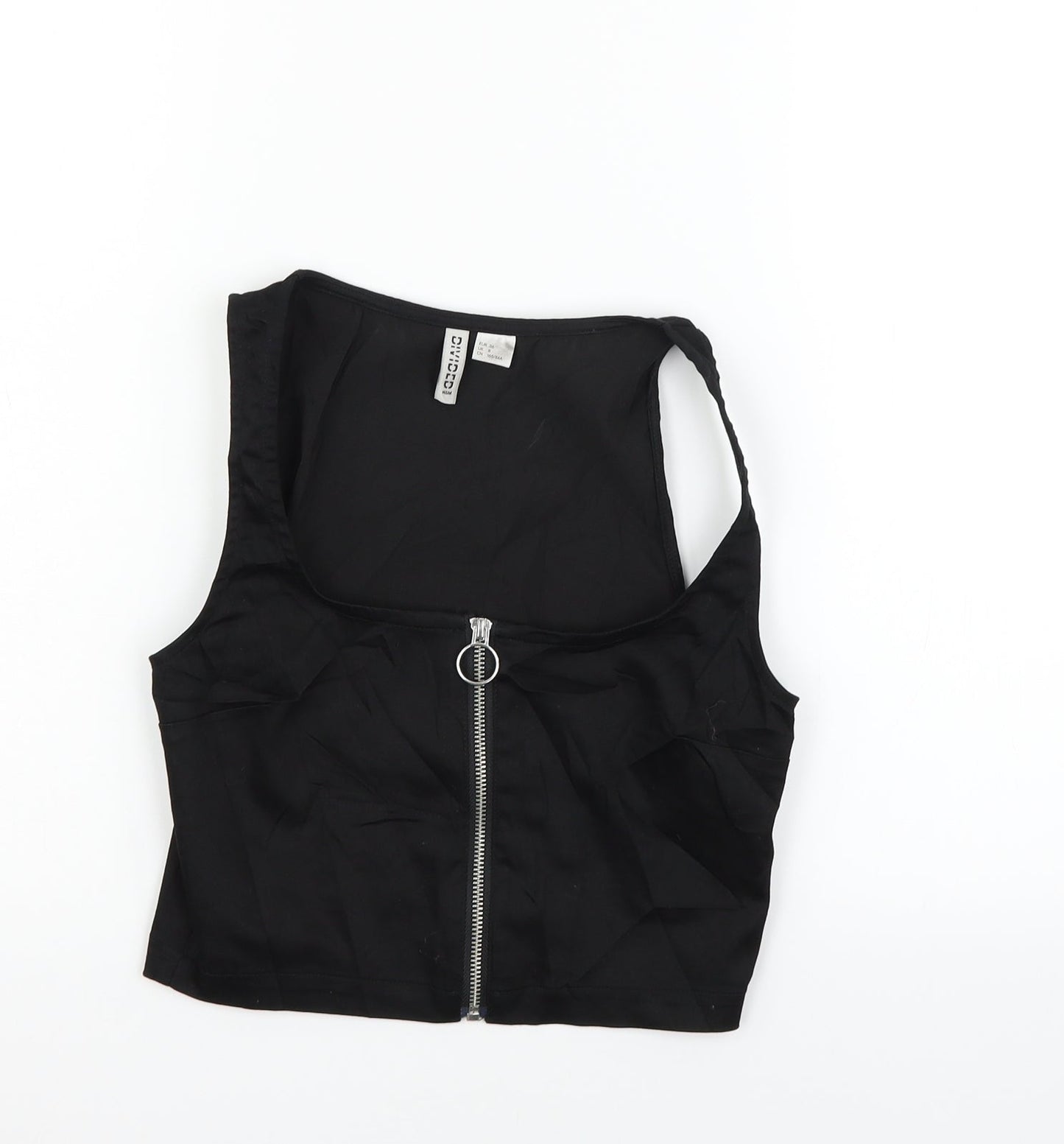 Divided Womens Black   Basic Blouse Size 8