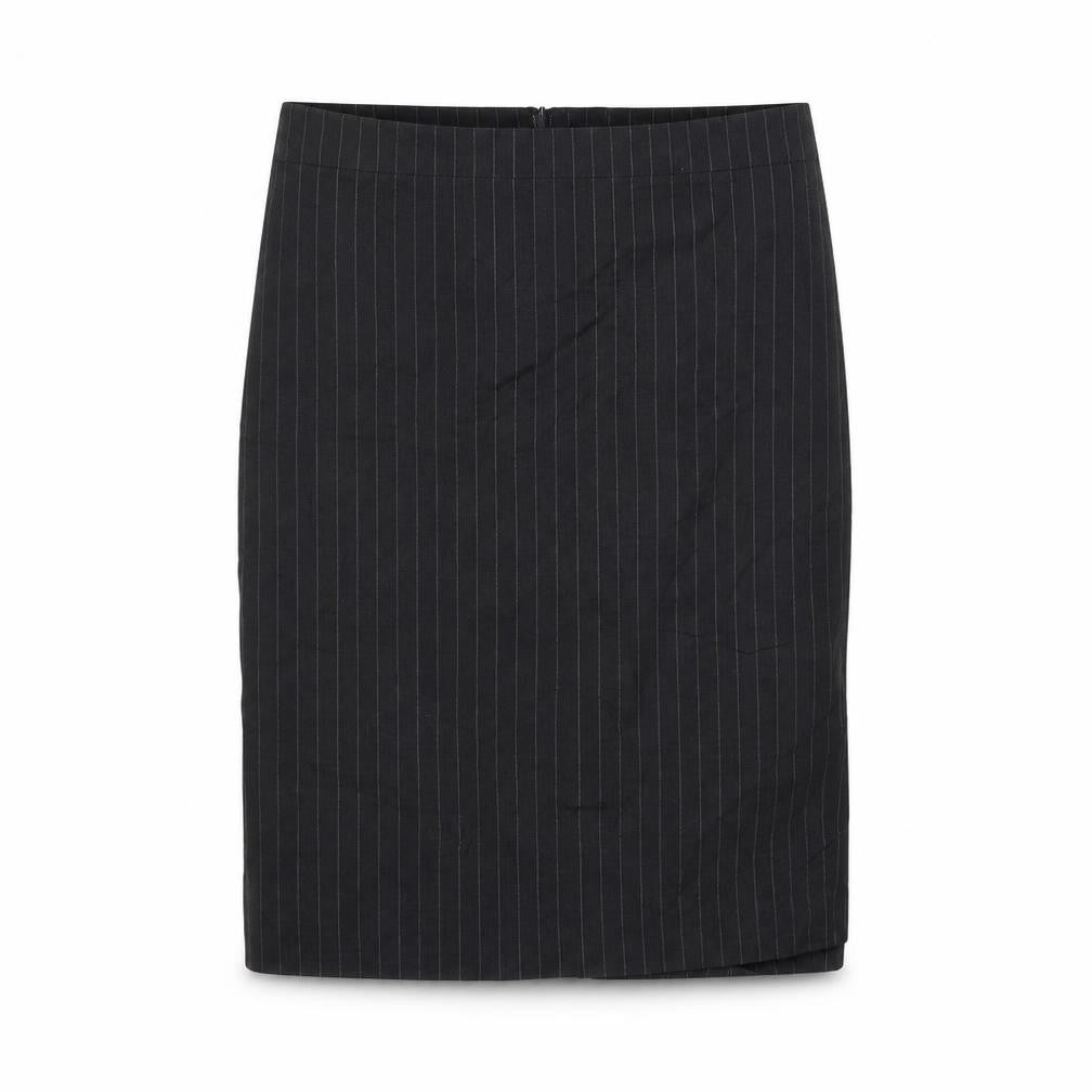 Brook Traverner Womens Black Striped  Flare Skirt Size 32 in
