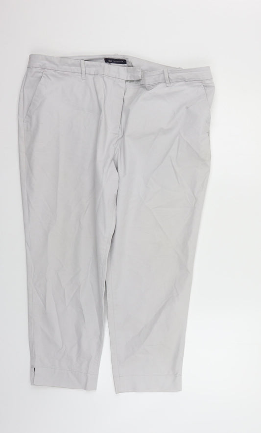 Marks and Spencer Womens Grey   Trousers  Size 20 L24 in