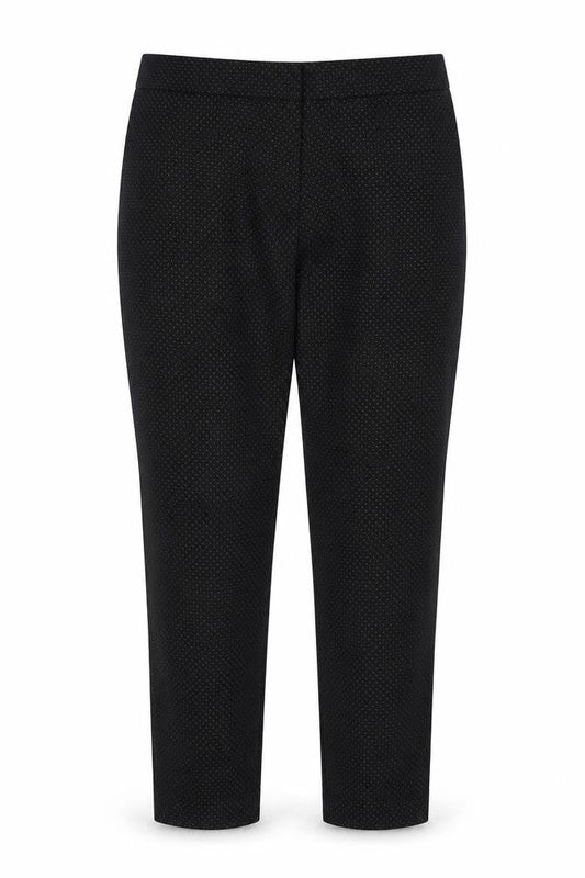 Daina Womens Black Polka Dot  Trousers  Size 14 L26 in
