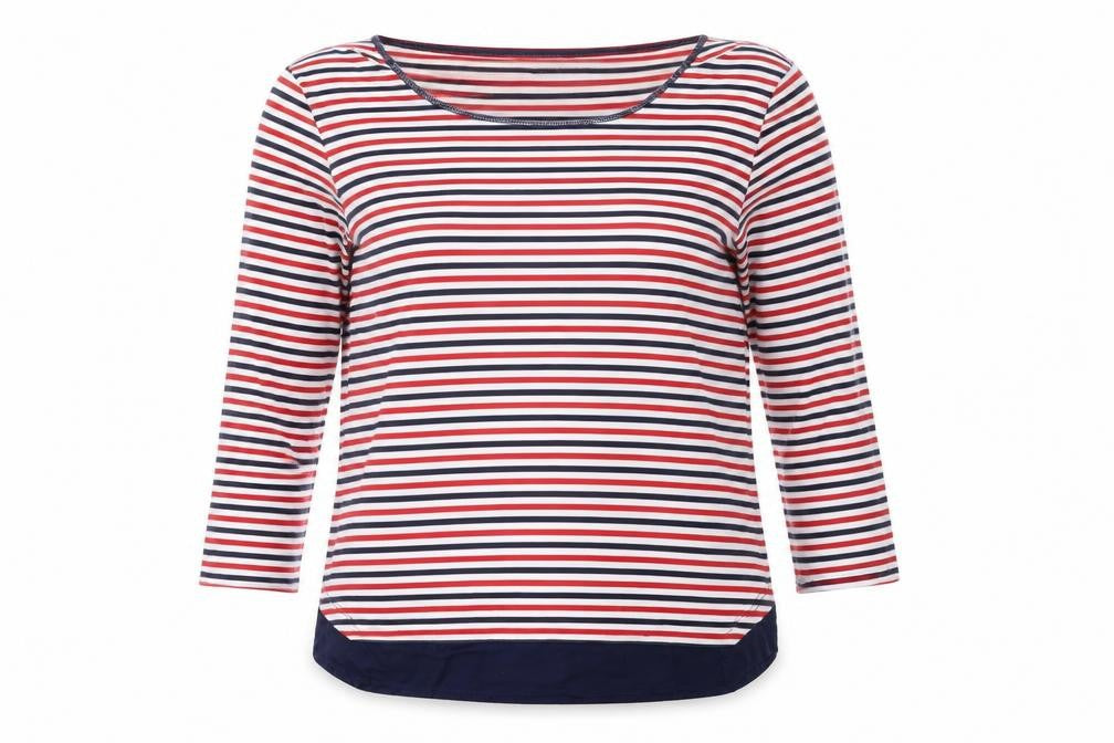 Marks & Spencer Womens Red Striped  Pullover Jumper Size 14