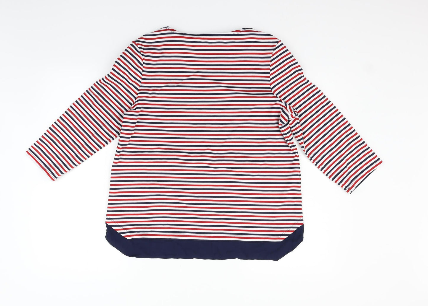 Marks and Spencer Womens Red Striped  Pullover Jumper Size 14