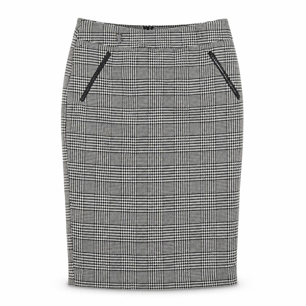 Papaya Womens Grey Check  Flare Skirt Size 10