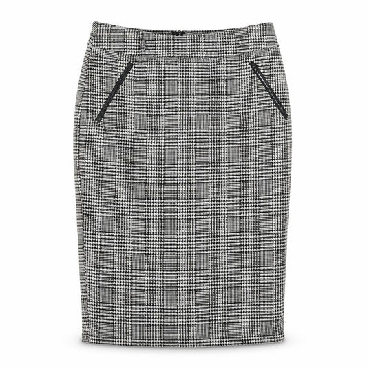 Papaya Womens Grey Check  Flare Skirt Size 10