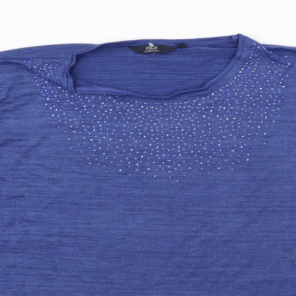 ISLE Womens Blue   Pullover Jumper Size XL