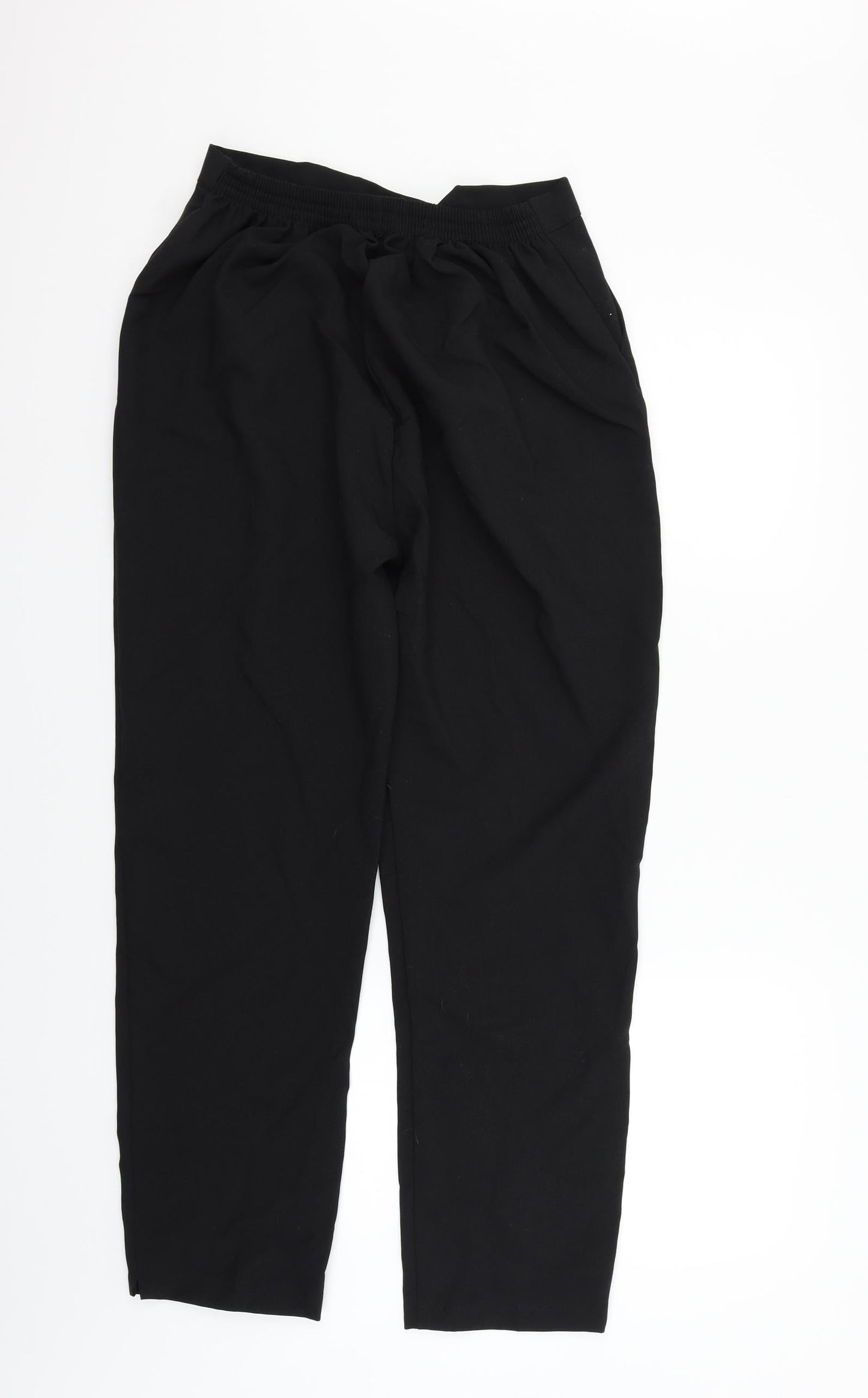 Preworn Womens Black   Trousers  Size L L28 in