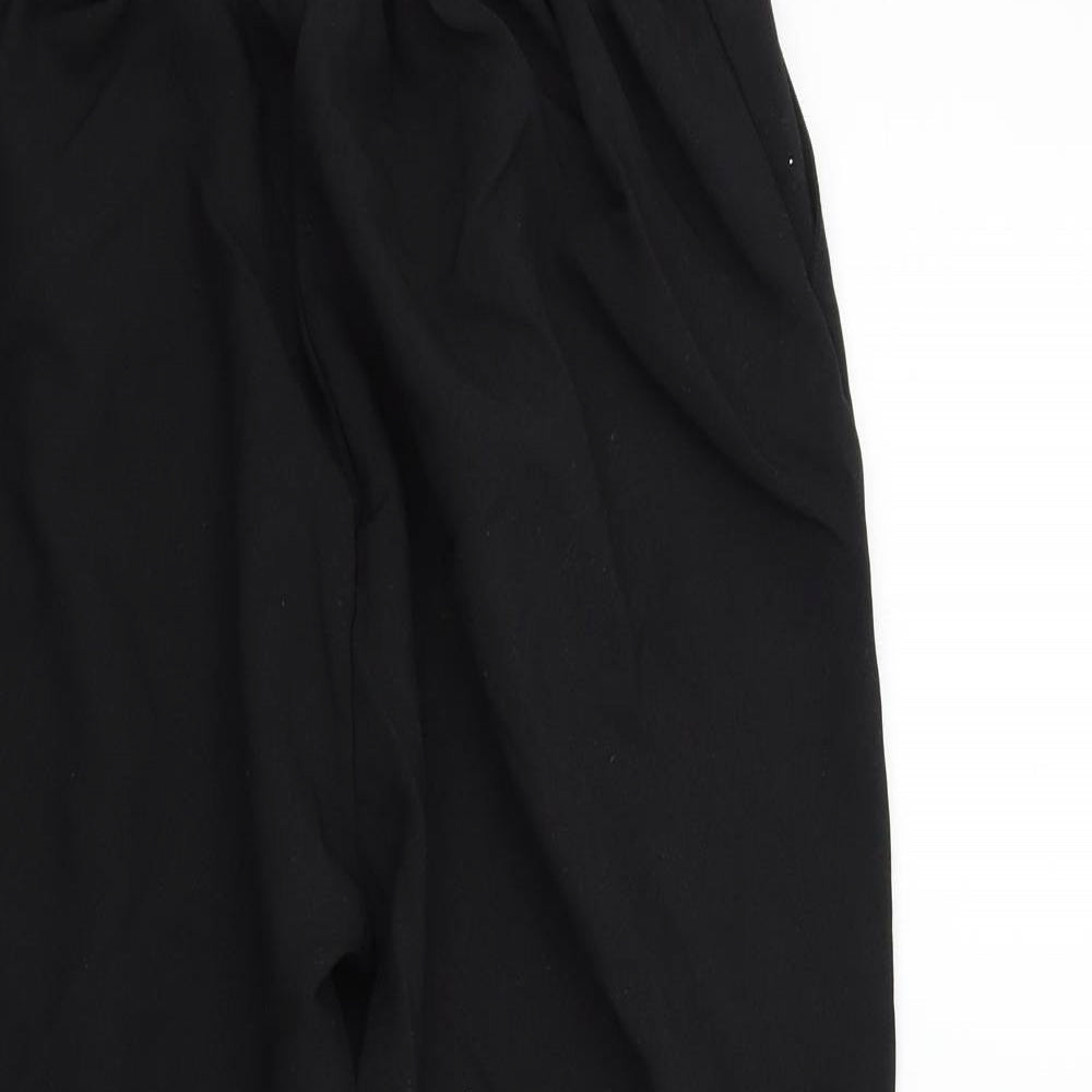 Preworn Womens Black   Trousers  Size L L28 in