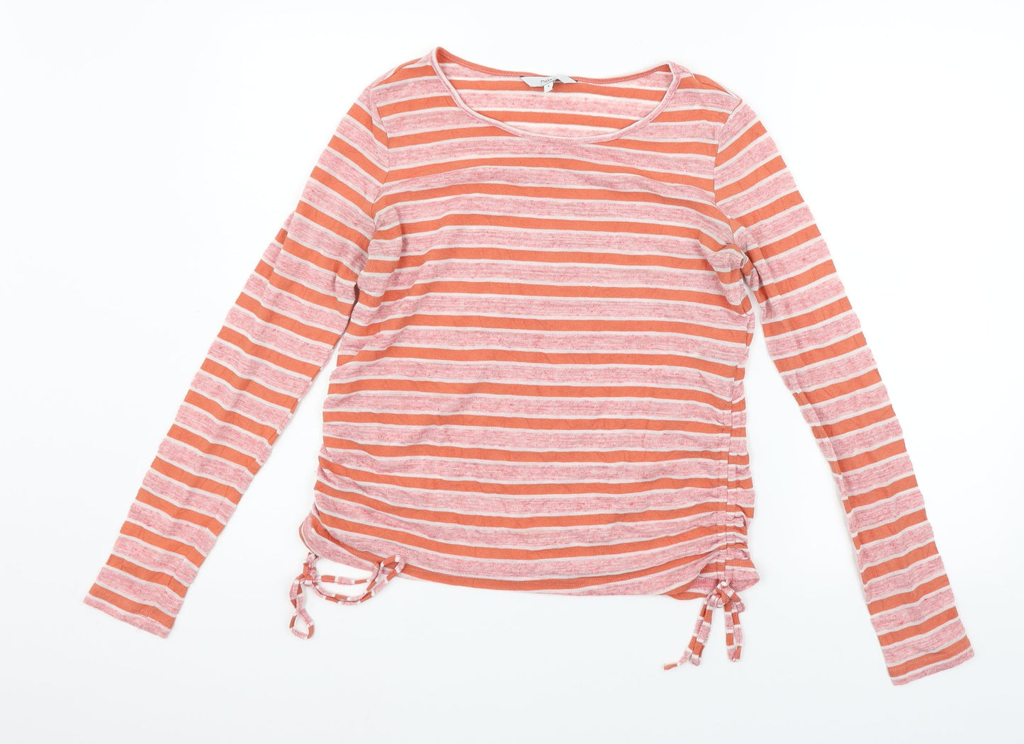 NEXT Womens Orange Striped  Pullover Jumper Size 8