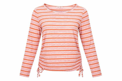 Next Womens Orange Striped  Pullover Jumper Size 8