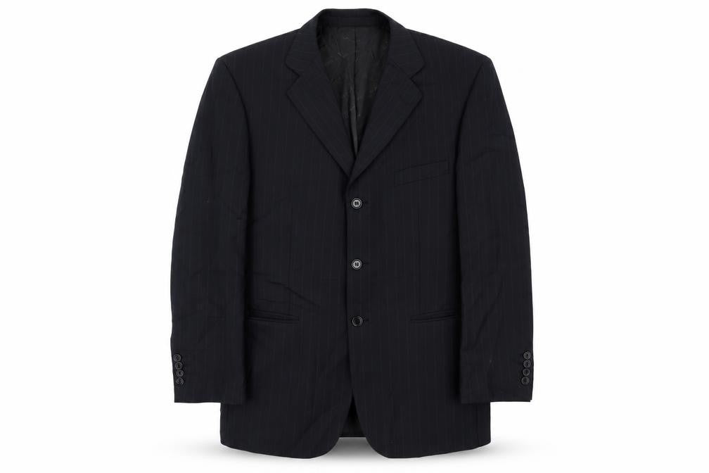 Willerby Smith  Mens Black Striped  Jacket Blazer Size 40