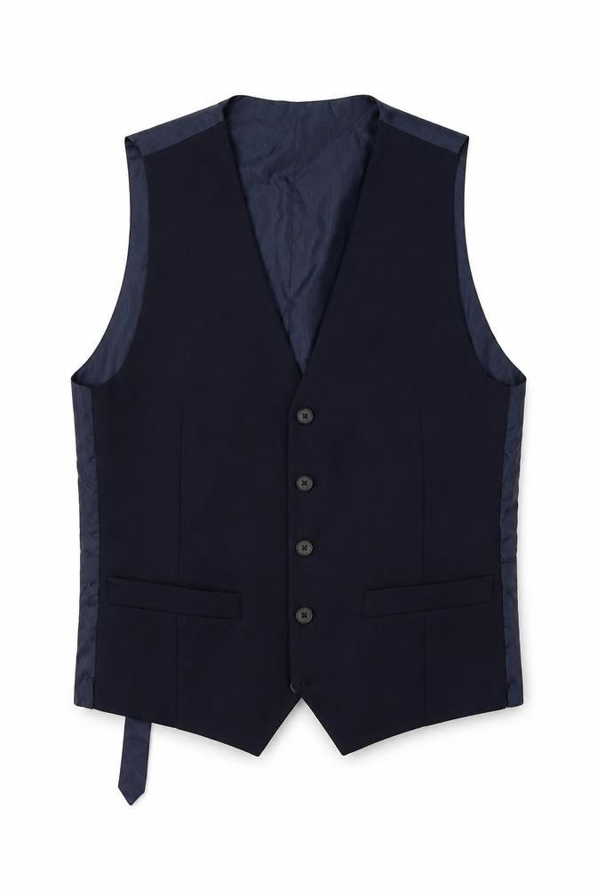 Marks & Spencer  Mens Blue   Jacket Suit Waistcoat Size S