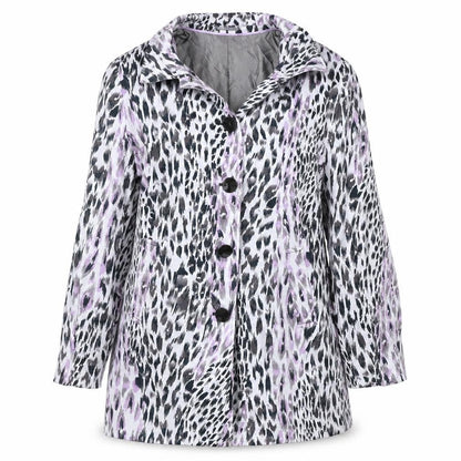 Marks & Spencer  Womens White Animal Print  Jacket Coat Size 12