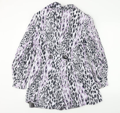 Marks & Spencer  Womens White Animal Print  Jacket Coat Size 12