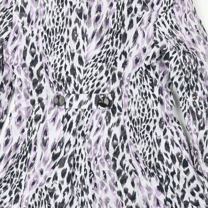 Marks & Spencer  Womens White Animal Print  Jacket Coat Size 12