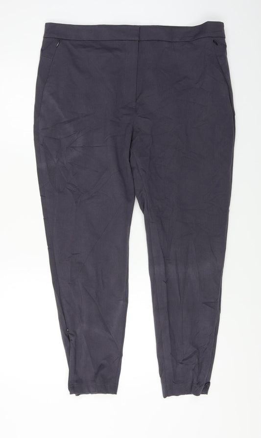 Marks and Spencer  Womens Grey   Trousers  Size 20 L24 in