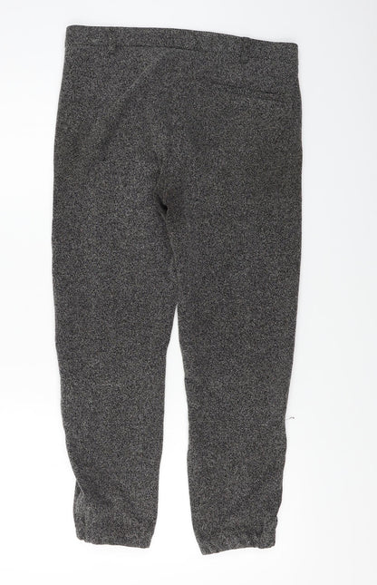 Back view of ASOS women’s brown trousers, size UK 32, in, 23-inch leg