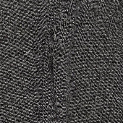Close-up detail of ASOS women’s brown trousers, size UK 32, in, 23-inch leg
