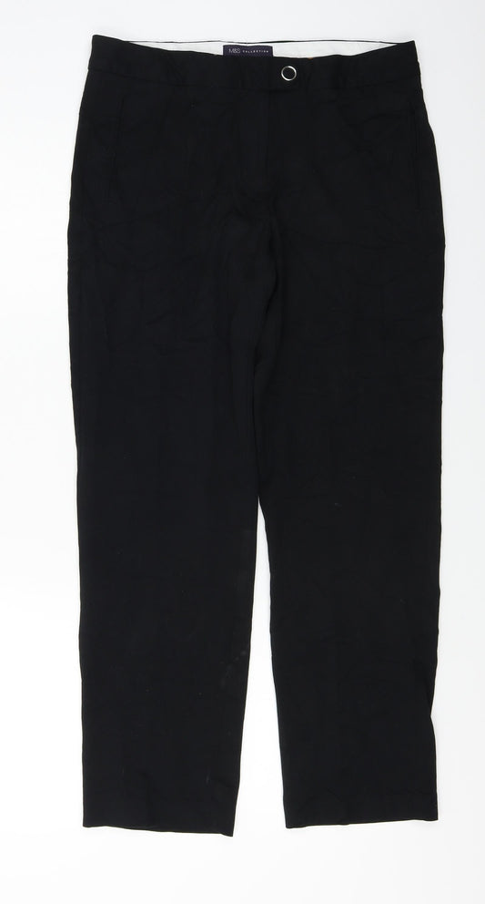 Marks and Spencer  Womens Black   Trousers  Size 12 L25 in