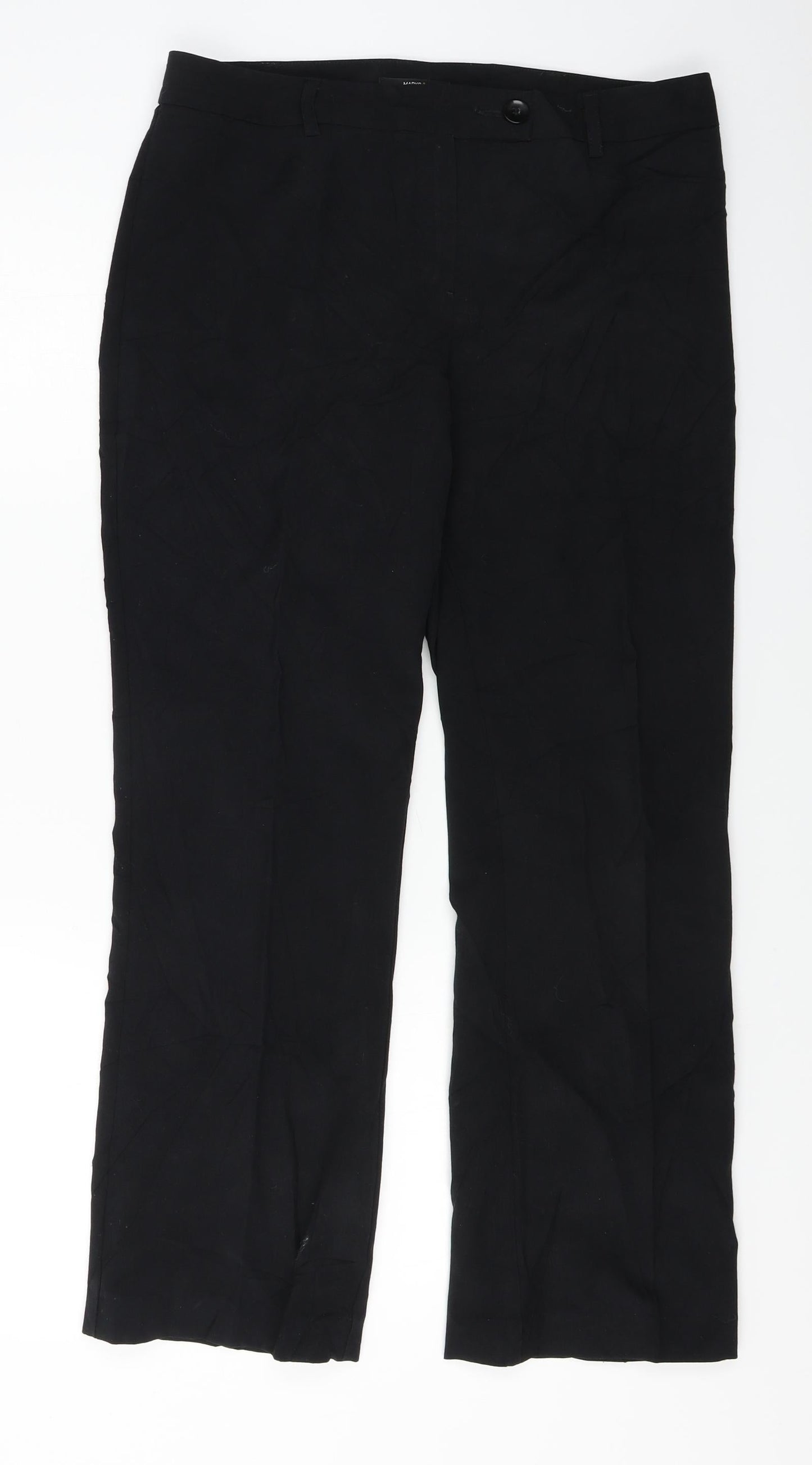 Marks and Spencer  Womens Black   Trousers  Size 12 L24 in