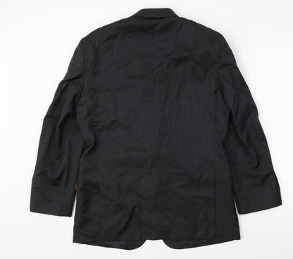 Preloved Simon Carter  Mens Black   Jacket Blazer Size 40 - Back