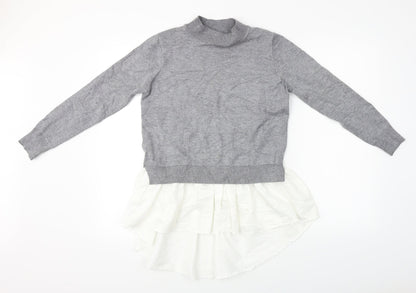 Preloved LUZABELLE  Womens Grey   Pullover Jumper One Size - Front