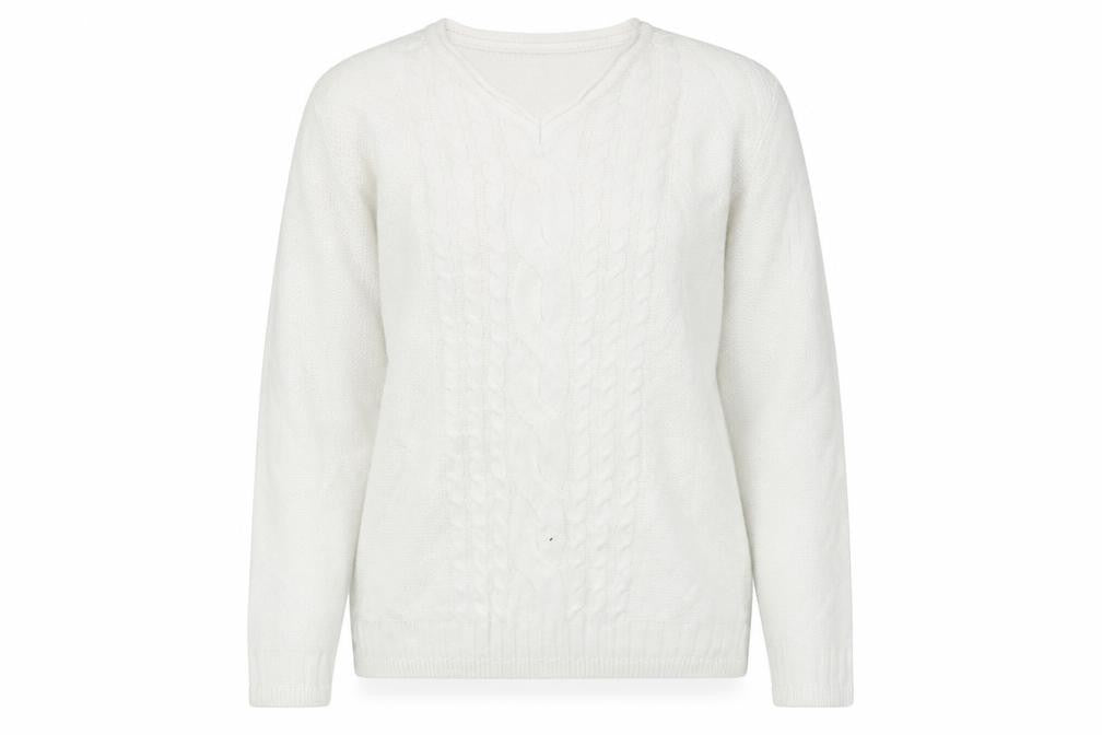 ISLE    Womens White   Pullover Jumper Size S